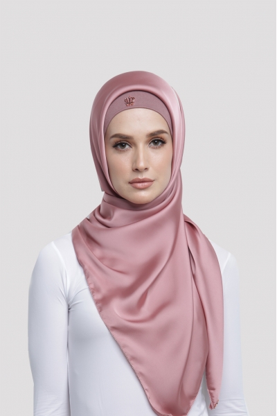 SATIN SILK SQUARE - ROSE GOLD SATIN SILK SQUARE - ROSE GOLD